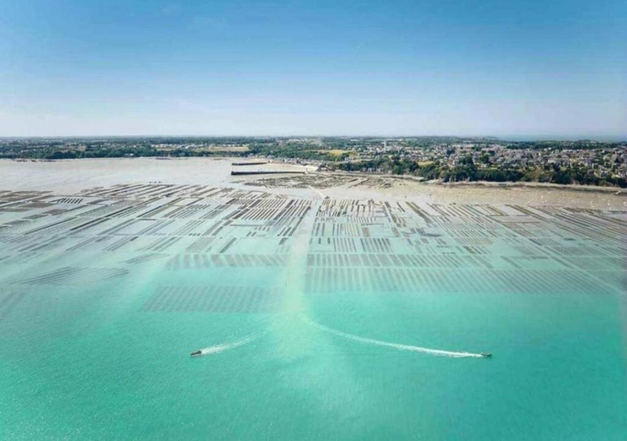 L'Etoile By Mrodbnb - Appart Neuf - Vue Mer - 25M Plage & Resto - Cine - Cheminee - Popcorn Cancale Dış mekan fotoğraf